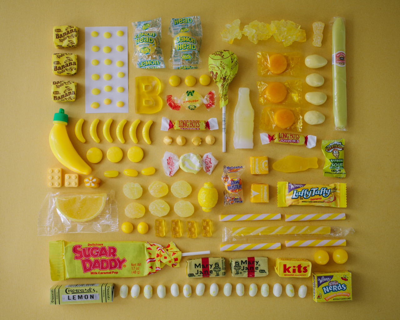 sloppyantics:  emilyblincoe:  sugar series //colors oranized neatly emily blincoe