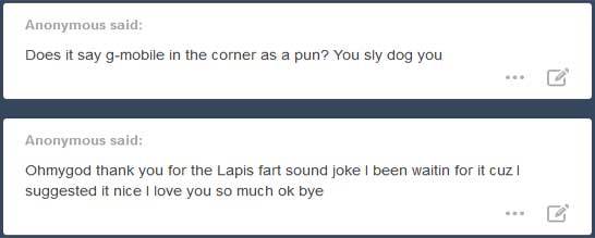 Anon answers under the cut! Remember, if you don’t see your question here, it’s