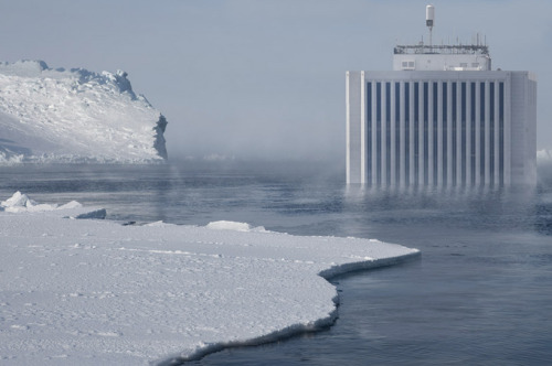 jeroenapers:United Land. Apocalyptische fotomontages van Francois Ronsiaux, wanneer de wereld verandert in Waterworld. Read More