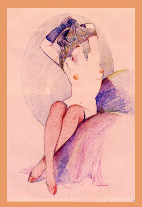 bosque-encantado:By Leone Frollo 24 women undressing, #18. Leone Frollo was an Italian illustrator w