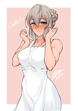 airisubaka:    Day 5 of Effie dedication week! I thought a sundress would look nice…at the end of the week I’ll add an actual super flustered version. Just happened to like this one the way it is though.  