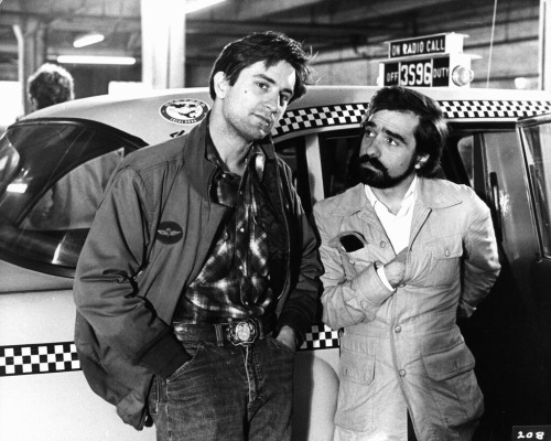 Robert De Niro, Left, And Martin Scorsese On The Set Of “Taxi Driver.” / Columbia Pictures/Getty
