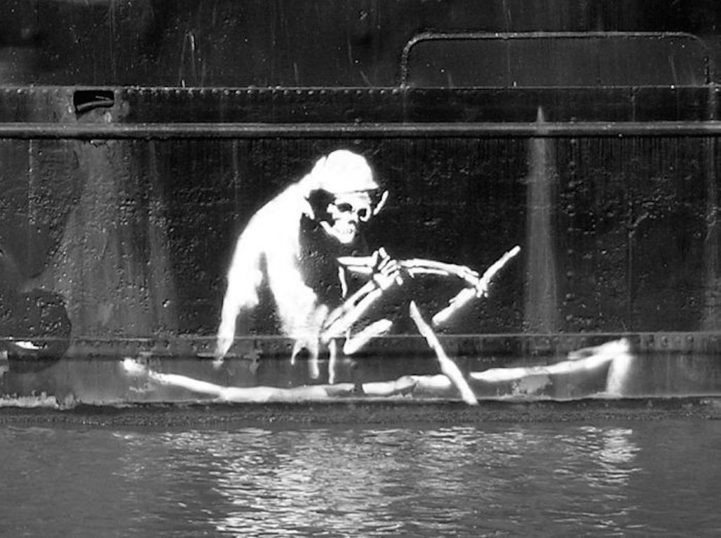 slobbering:  &ldquo;Death on the Thekla&rdquo; by Banksy