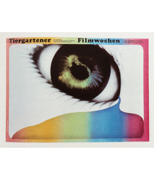 Jürgen Spohn, Poster Tiergartener Filmwochen, 1968. Berlin. Source: my own 