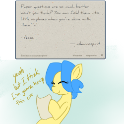 askannospirit:  ask-ponyghost:  ♥ anno spirit    D'awww :3