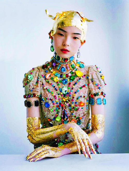michaelkorpse:  JU XIAOWEN IN DOLCE &amp; GABBANA S/S 2012