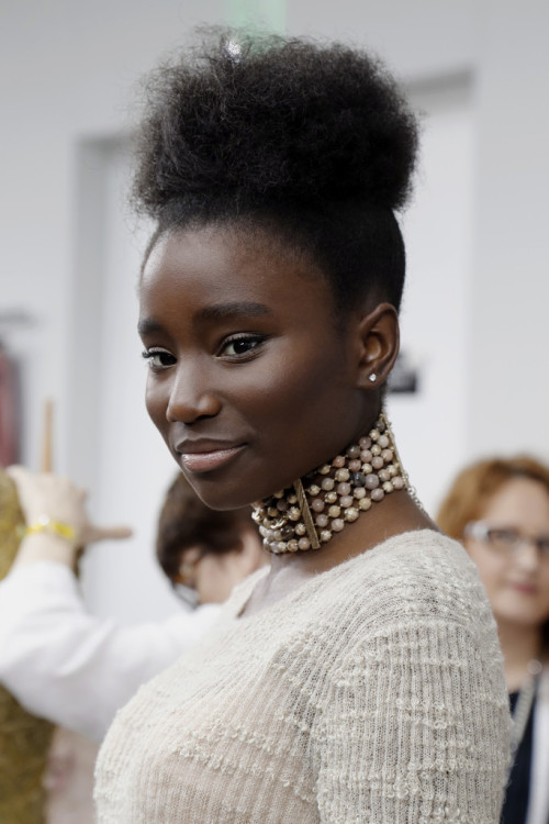 multiculturalmodels:French actress Karidja Touré at CHANEL F/W 2016-17 Haute Couture collecti