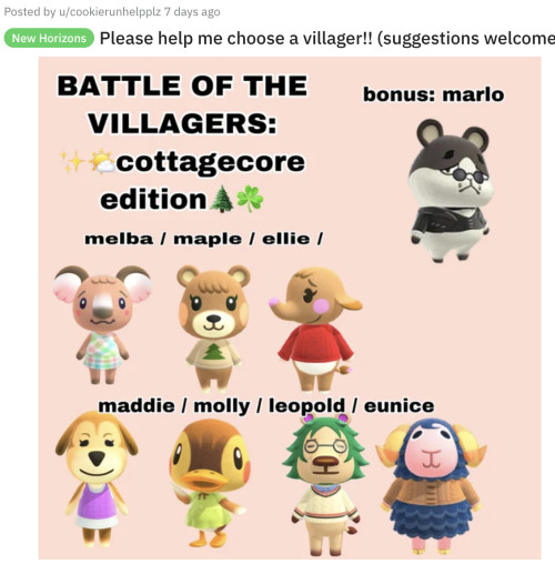 animal crossing villagers