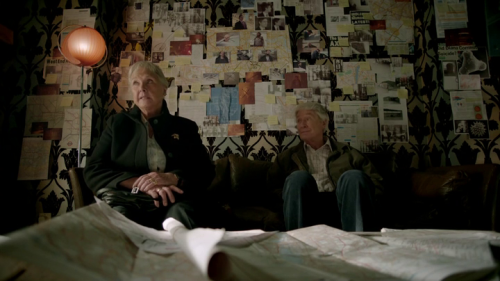 forsciencejohn:  consulting-detective-with-a-box:  finalproblem:  Sherlock: Take your family to work day. Drawing by Steven Moffat & Sue Vertue’s son Mark Gatiss’ husband Ian Hallard as Mr. Crayhill Martin Freeman’s partner Amanda Abbington