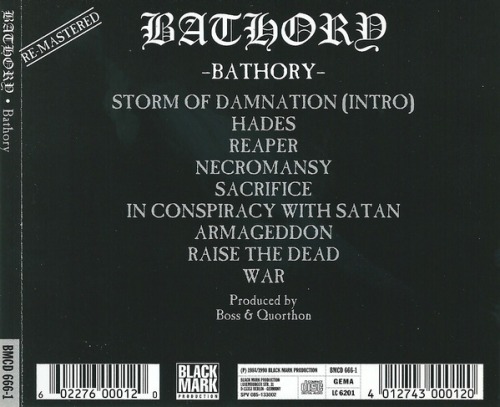 the-true-metal - Bathory Bathory Black/Thrash MetalSweden...