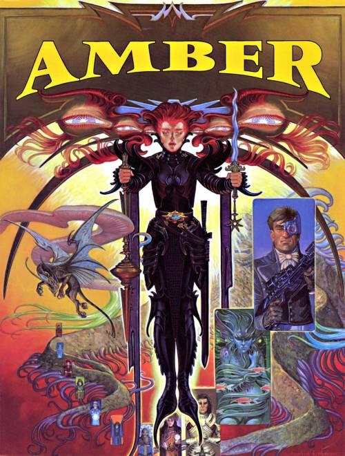 oldschoolfrp: oldschoolfrp:Stephen Hickman cover for Amber Diceless Role-playing by Erik Wujcik, Pha