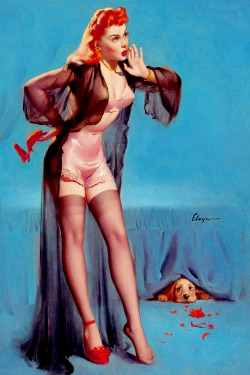 vintagegal:  &ldquo;Doggone!&rdquo; by Gil Elvgren, 1946 