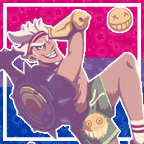 Nonbinary Junkrat icons for Anon!