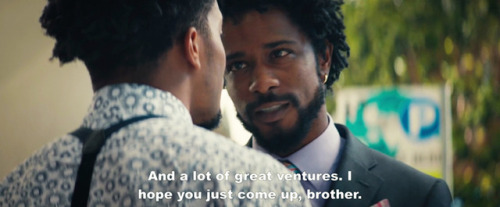 mixed-apocalyptic:  gael-garcia: [You just keep doing whatever it is that you’re fucking doing and I’ll root for you. From the sidelines.] Sorry to Bother You (2018, Boots Riley)   