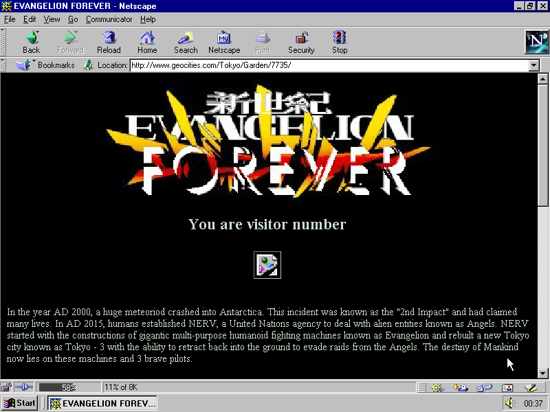oneterabyteofkilobyteage:  original url http://www.geocities.com/Tokyo/Garden/7735/