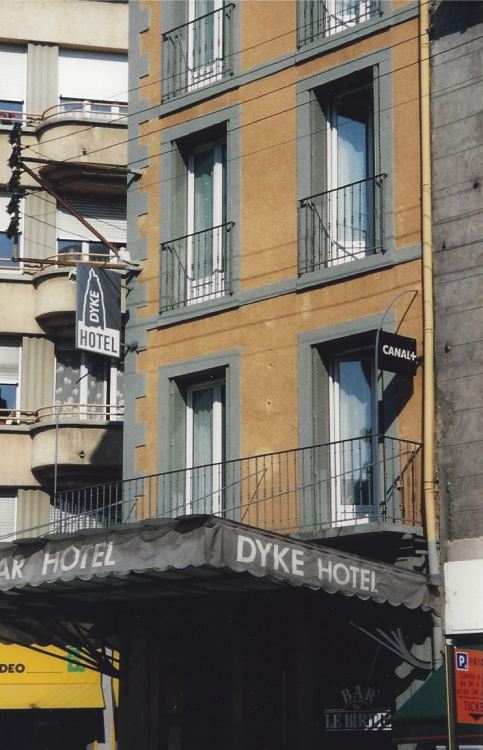 Dyke Hotel, Le Puy-en-Velay, France, 1999.No. It refers to a volcanic feature called both &ldqu