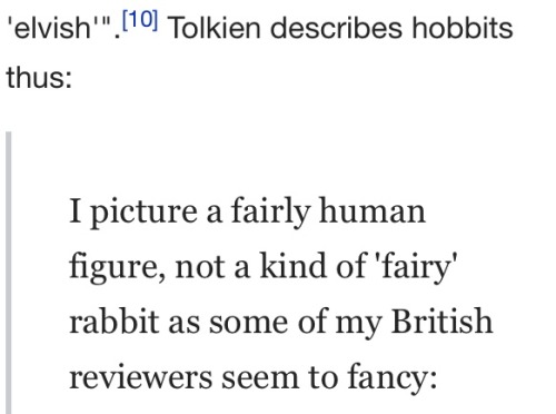 cydril: thegrumpyhedgehog: lesbianeowynn: dimetrodone: Apparently before Tolkien specified that hobb