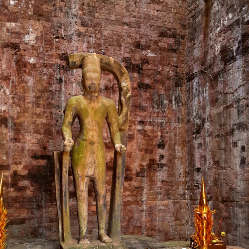 Harihara, joined Vishnu and Shiva, Sambor Prei Kuk temple, Cambodia