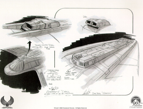 John Eaves’ designs for the Enterprise-E. [x]