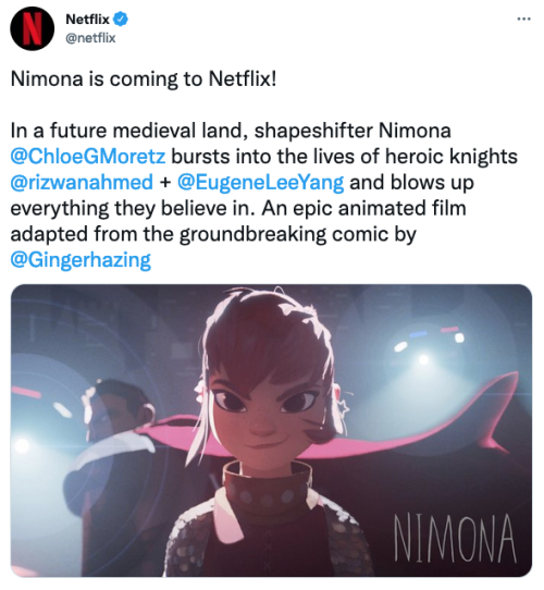 Everything We Know About the ‘Nimona’ Movie[via Epic Reads]HUGE NEWS, BOOK NERDS! Nimona