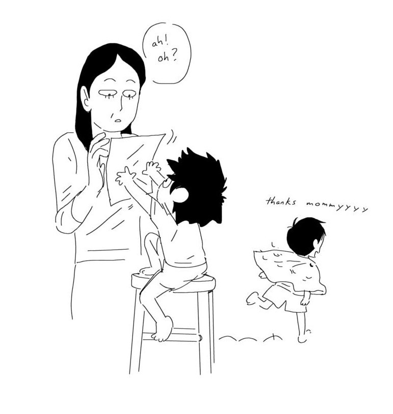 shittilydrawing:shittilydrawing: reigenenthusiast: mob likes shonen and is a rock