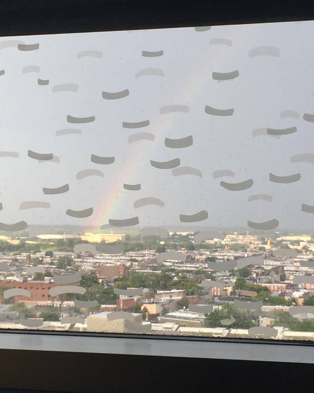 After rain there is always&hellip;. #rainbow #photosbyphelps #dmv #baltimore