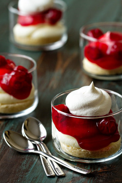 gastronomicgoodies:  Cherry Cheesecake 