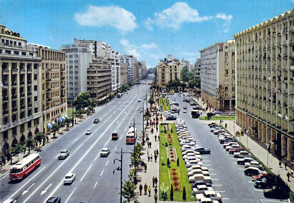 On Magheru Boulevard, Bucharest