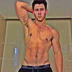 scruffyfucker:  jshine969:  homosocial:  khasely:  OMG….Nick Jonas.  Hello  He’s looking sexy. Not gonna lie  www.scruffyfucker.tumblr.com