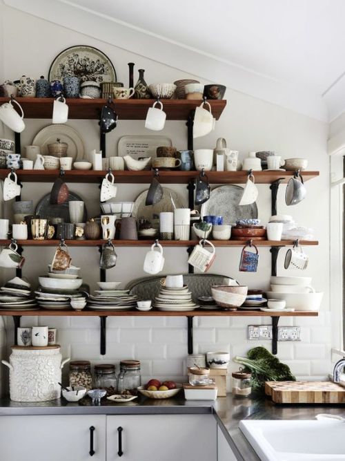 kitchen shelves