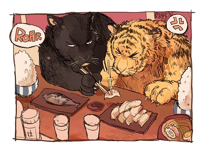 crackervolley:  papillonpoupon:  Artist: twitter.com/tanktrunk_mtoooooh so cute