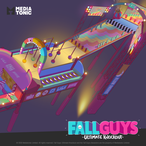 Fall Guys Hit Parade concept art, including the night mode we were exploring at some point. :)