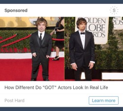 roguesquirrel: is this ad implying peter dinklage has been faking being short his whole career