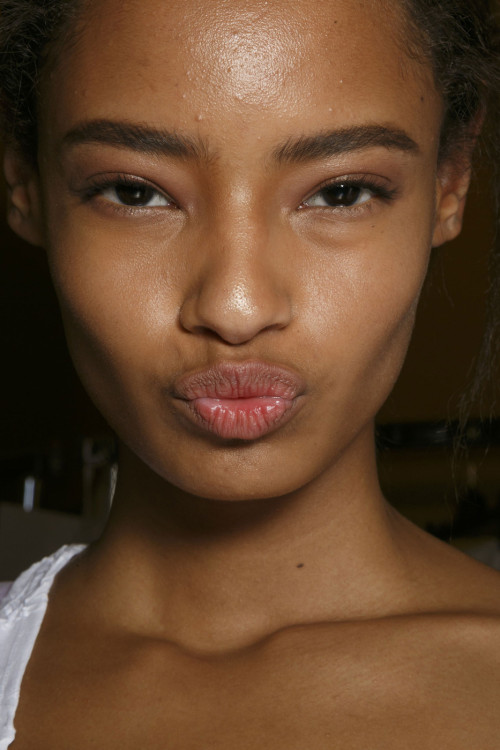 noirmodels: malaika firth backstage at stella mccartney