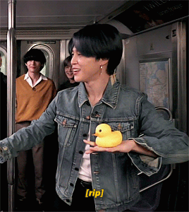 Baby Chick Jimin Protecting His Little Duckling And Failing.