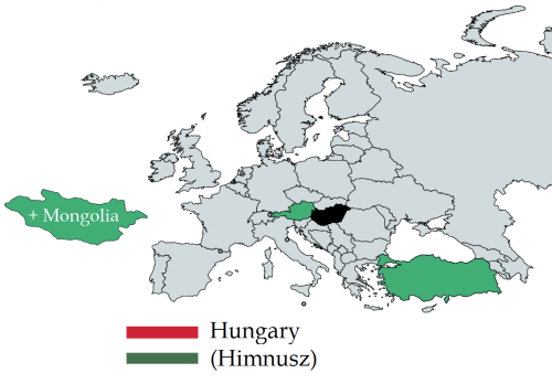 Countries mentioned in the Hungarian anthem
by Mackelowsky