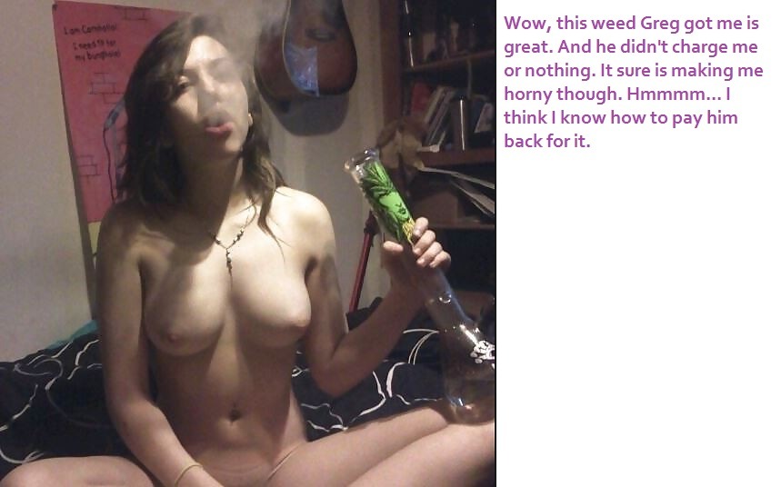 Now THAT is quality weed.  Check out Brains to Bimbos for great bimbofication captions