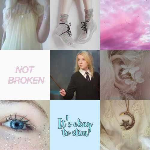 caryssparkles:Autistic Luna lovegood. moodboard requests are open :)