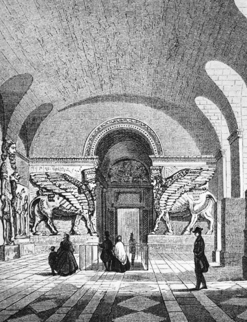 The inauguration of the first collection of assyrian antiquities from Khorsabad in Paris, 1847 