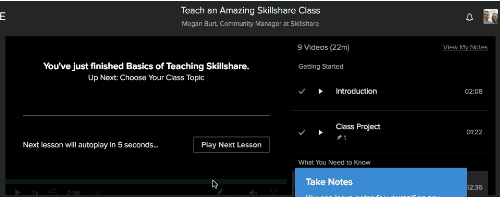 Day 93: Skillshare’s Auto Play What it is: When a lesson ends in Skillshare, it autoplays the next lesson. In the meantime, it tells you what you just watched, the next lesson up, and gives you robust play options.
Why it’s good: If you’ve been...