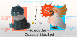 aifoz-esaac: Preorder charms ! more information