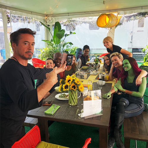 theavengers: robertdowneyjr #flashback to the #Women of @marvelstudios 