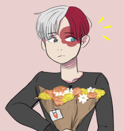 emptycoughsyrup:  If you thought I wasn’t going to post something valentine related, you are certainly mistaken! (click 4 full size)ALSO, I am absolutely about franeridart’s undercut Shouto so here he is all proper !!