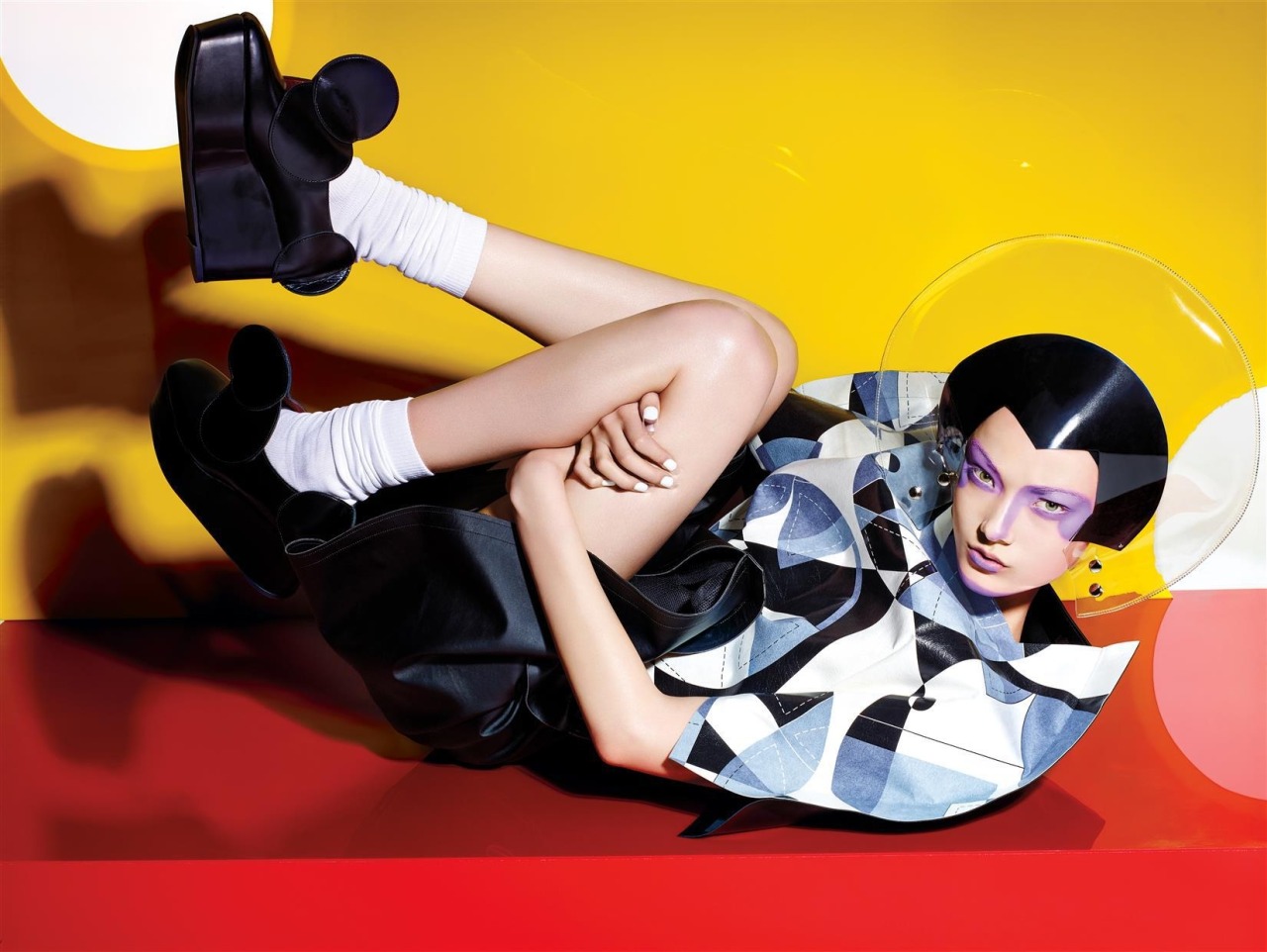 alexandermckween:  Yumi Lambert by Richard Burbridge for 10 Magazine Spring/Summer