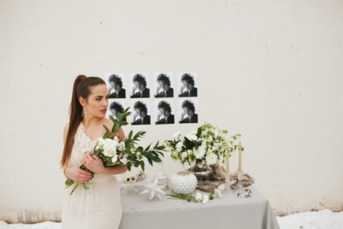 Love this edgy Winter Inspired Bridal Styled Shoot that’s on Styled and Wed today | Captured b