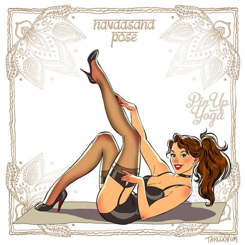 gameraboy:  Pin-up Yoga by Andrew Tarusov Check out his Kickstarter as welll! 