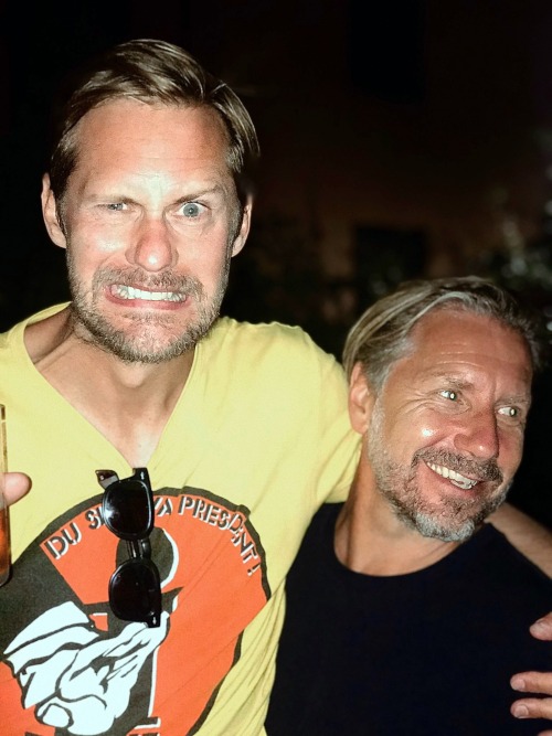 NEW photo of Alexander Skarsgård and Jesper Jansson* in Stockholm via Valter Skarsgård on TwitterVal