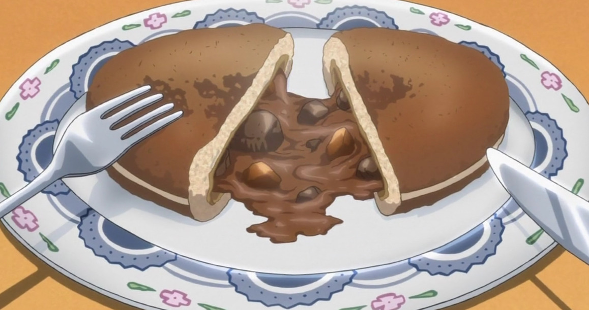 animated Curry filled bun