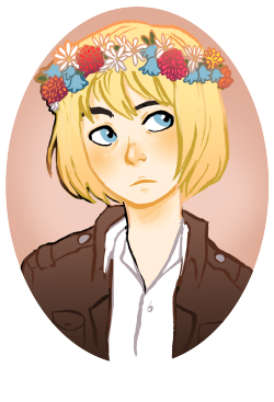 snowshu:  mixed zinnia in memory of absent friends bluebell for humility daisies because i fucking like daisies   bwaw &lt;3