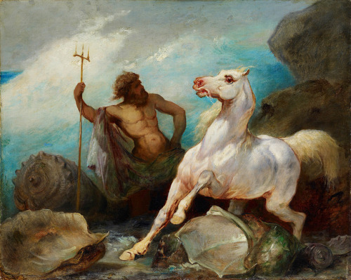 Neptune Creating the Horse, by Édouard Alexandre Odier, private collection.